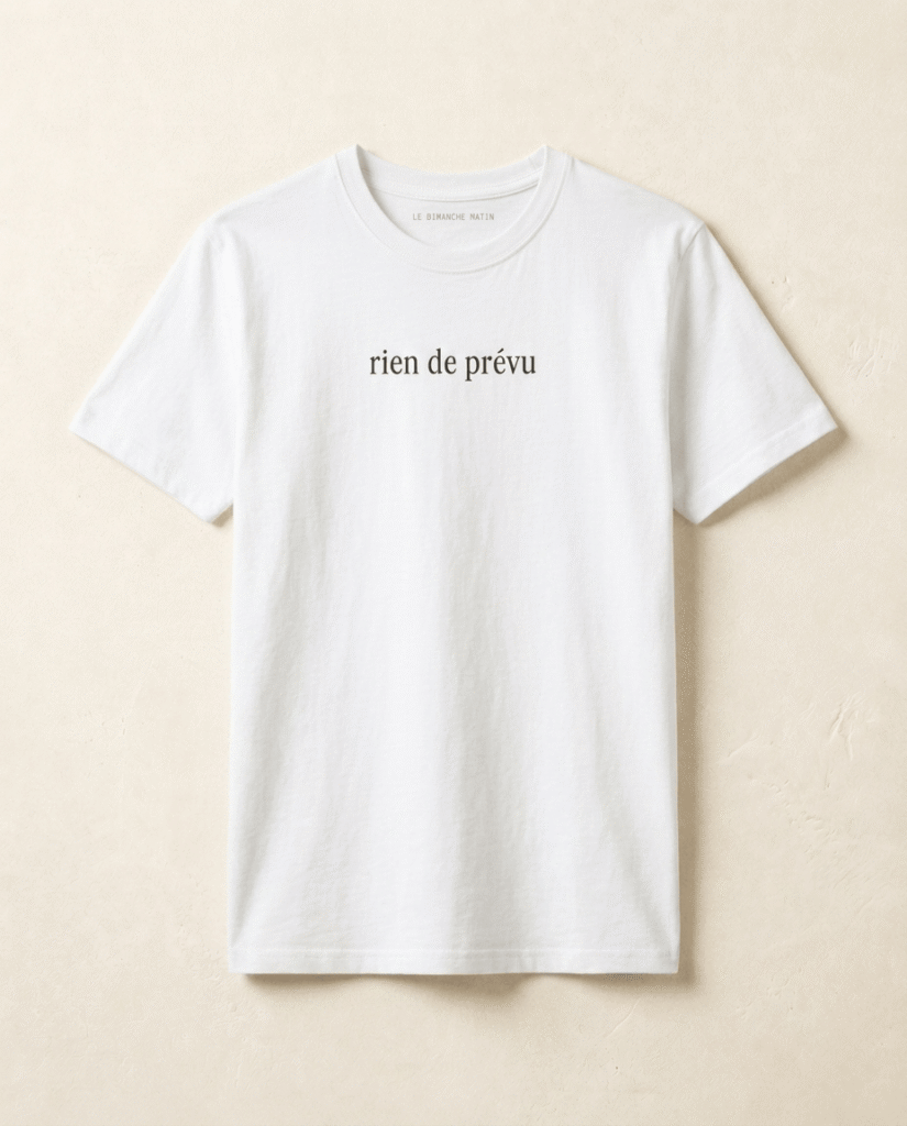 rien de prévu t-shirt